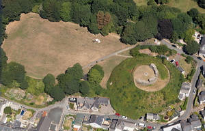 Plympton Castle aerial photograph