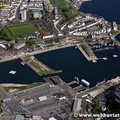 Plymouth port Devon aerial photograph