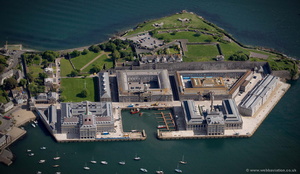 Royal William Yard Plymouth  aerial photograph