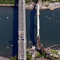 Tamar Bridges  aerial photograph