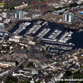 Barbican   Plymouth  Devon aerial photograph