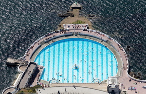 Tinside Lido, Plymouth aerial photograph