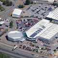 Vospers Peugeot Plymouth  aerial photograph