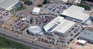 Vospers Peugeot Plymouth  aerial photograph