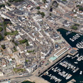 the Barbican & Southside Street , Plymouth  aerial photograph