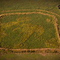 Shoulsbury castle Iron Age hill fort aerial photograph