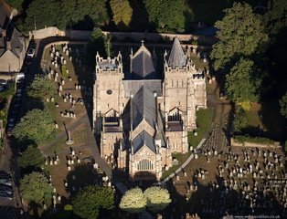 St Mary's Church, Ottery St Mary, Devon  from the air
