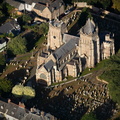 St Mary's Church, Ottery St Mary, Devon  from the air