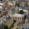 St George's Church, Tiverton  from the air 