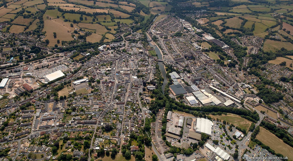 Tiverton from the air
