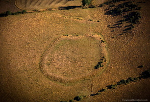 Voley  Castle Iron Age enclosure  aerial photograph