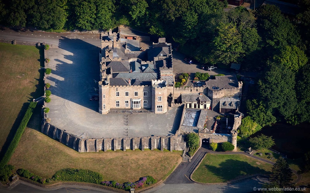 Watermouth Castle aerial photograph