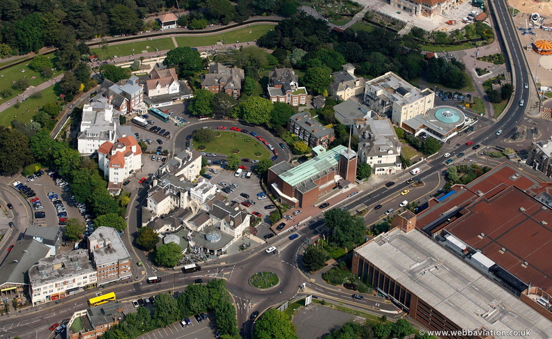 Exeter Park Road  Bournemouth from the air 