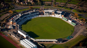  Emirates Riverside Ground cricket Ground in Chester-le-Street, County Durham aerial photograph