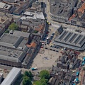 Darlington town centre  from the air