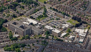 Darlington Memorial Hospital from the air