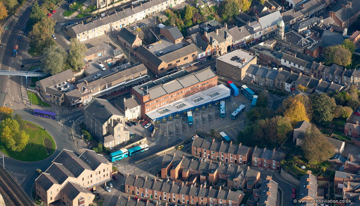 Durham Bus Station from the air