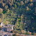 St. Margaret's Allotments Durham from the air