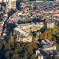 Durham Castle   from the air