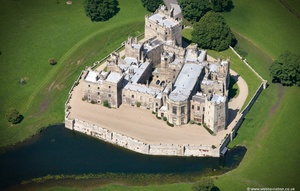 Raby Castle  from the air