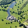 Raby Castle  from the air