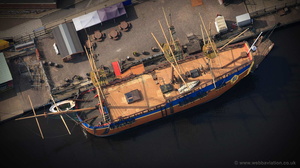 HMS Endeavour aerial photograph