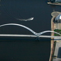 Infinity Bridge aerial photograph
