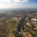 River Tees at  Stockton-on-Tees aerial photograph