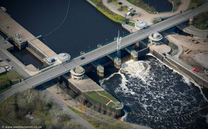 Tees Barrage aerial photograph