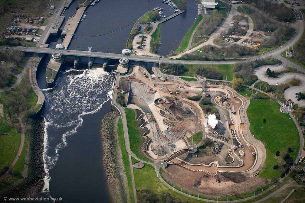 Tees Barrage aerial photograph
