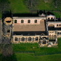 Holy Trinity Church ruin Stockton-on-Tees aerial photograph