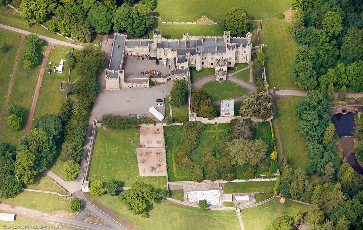 Witton Castle from the air