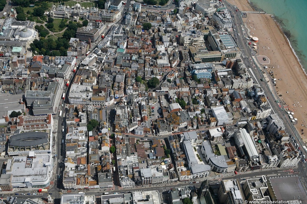 Brighton town centre from the air
