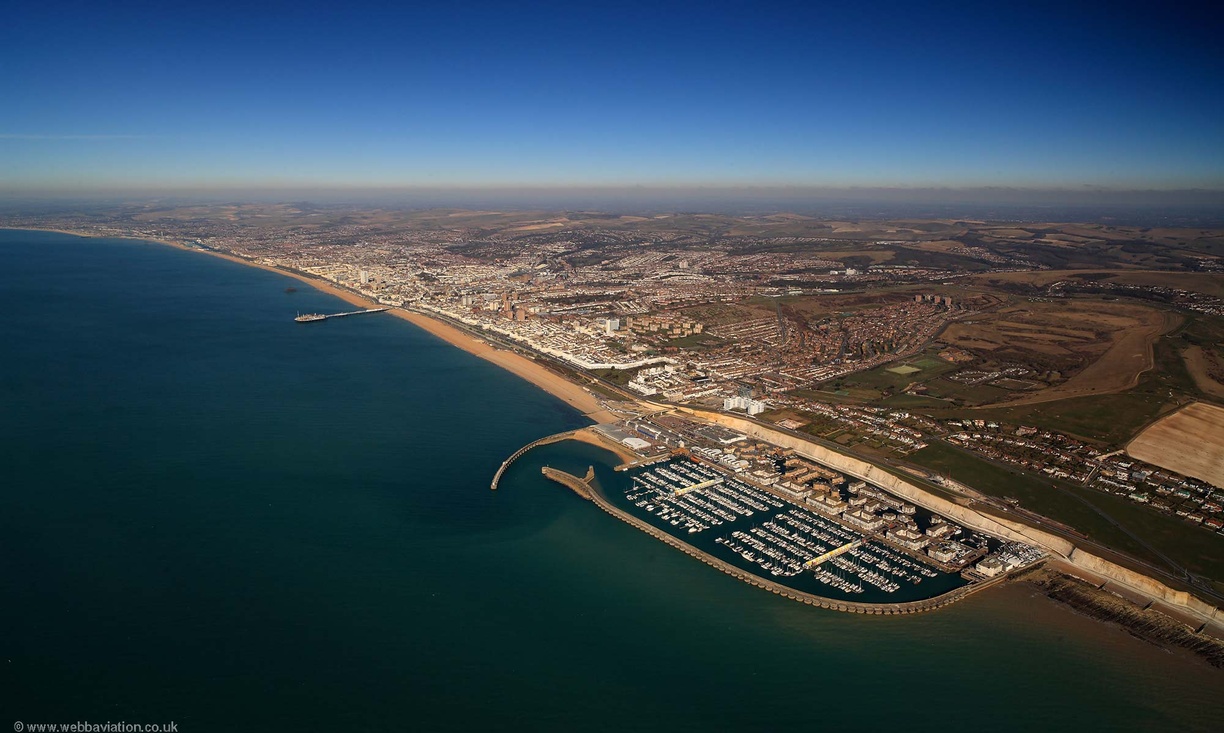 Brighton Marina from the air