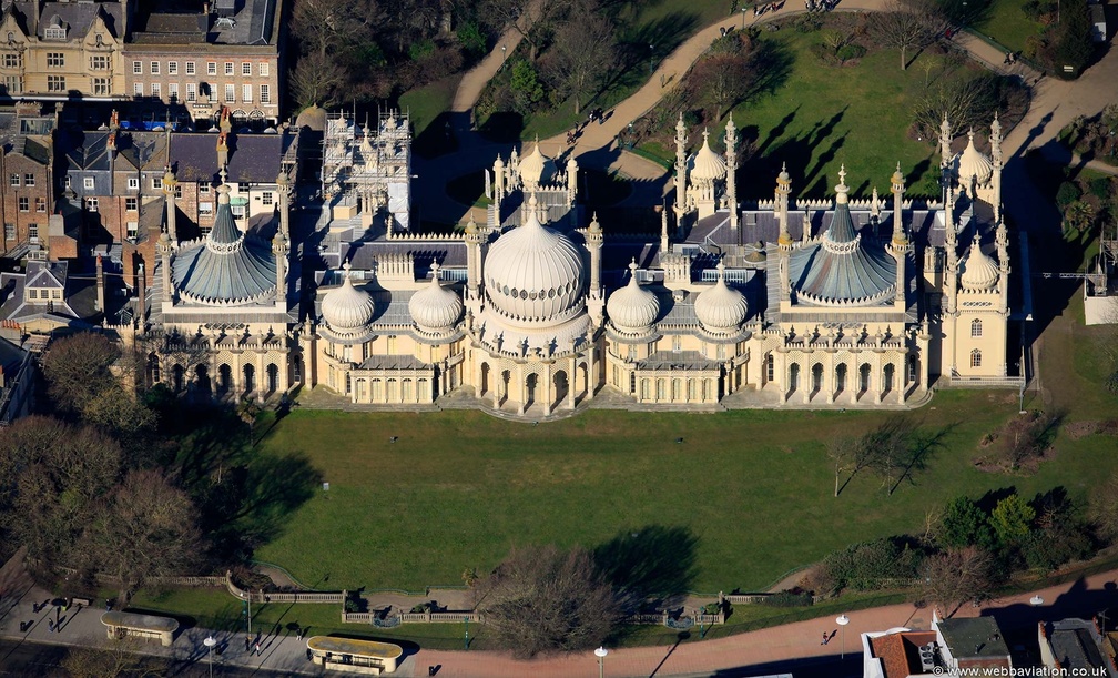 Brighton Pavilion from the air