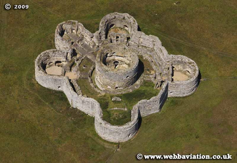 Camber Castle East Sussex  aerial photograph 