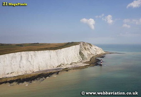 Beachy Head on Sussex coast aerial photograph 