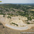 Fairlight Cove  on Sussex coast aerial photograph 