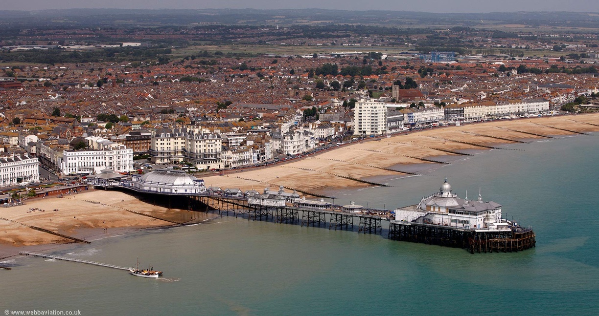 Eastbourne Pier from the air