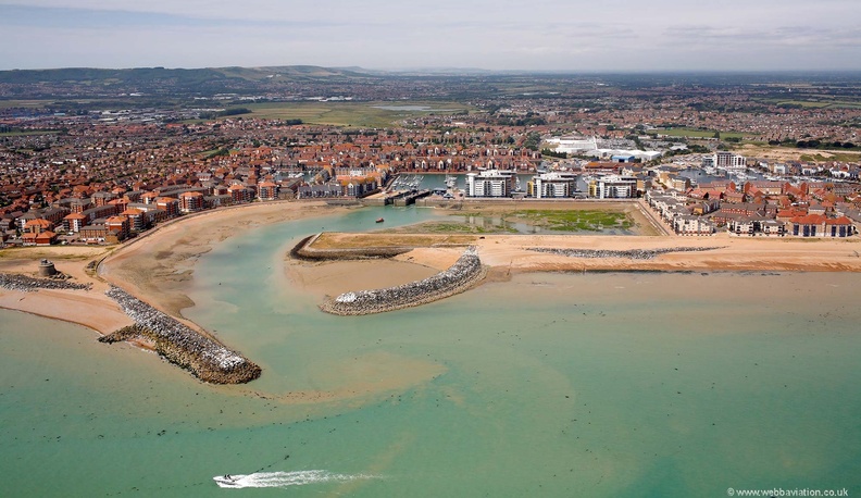 Sovereign Harbour Marina, Eastbourne from the air