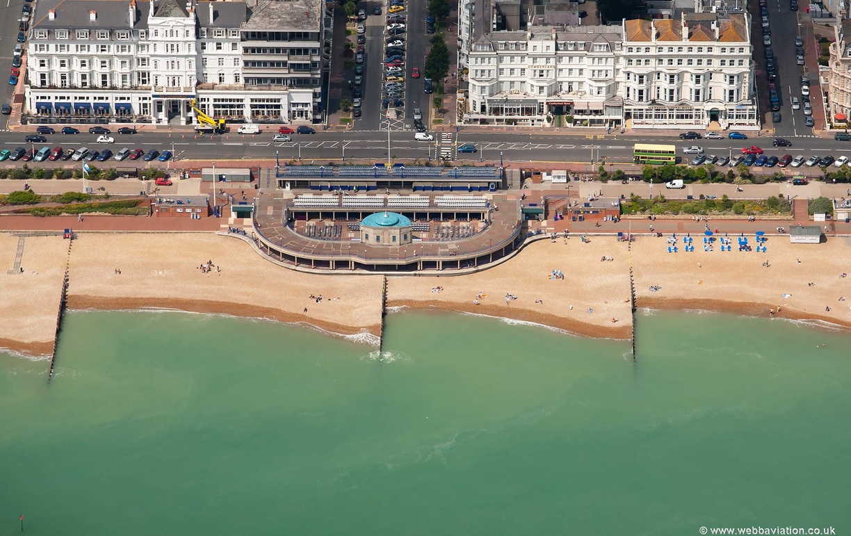 Eastbourne Bandstand , Eastbourne from the air