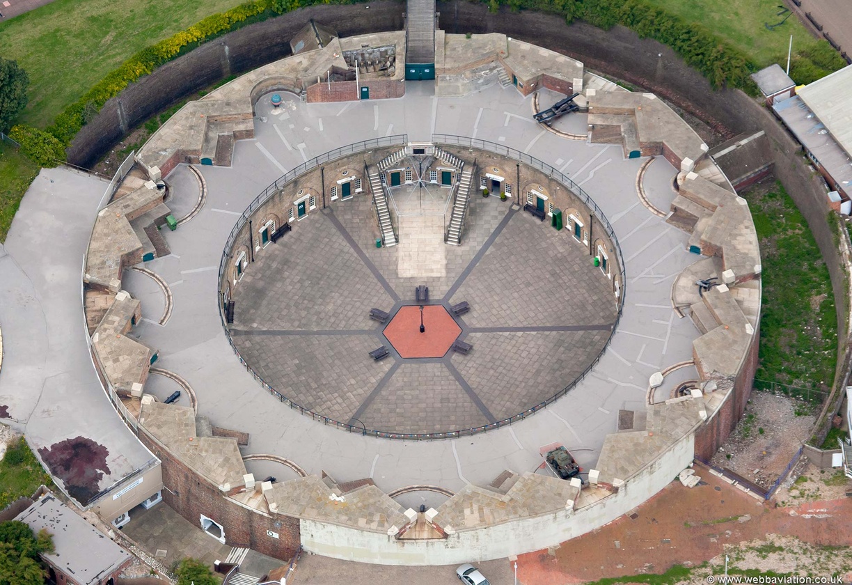 Eastbourne Redoubt from the air
