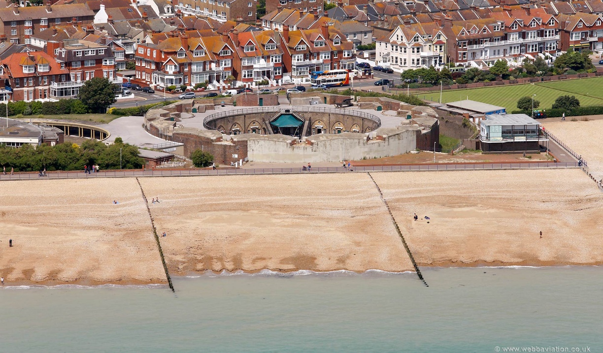 Eastbourne Redoubt  from the air