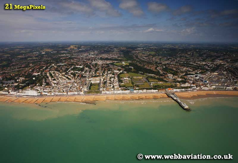 Hastings East Sussex aerial photograph 