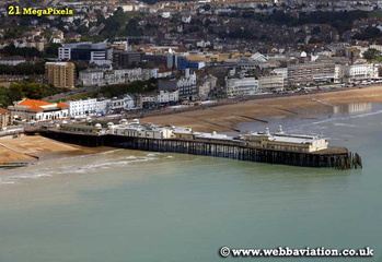Hastings Pier East Sussex aerial photograph 