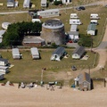  The Grey Tower, Pevensey Bay from the air