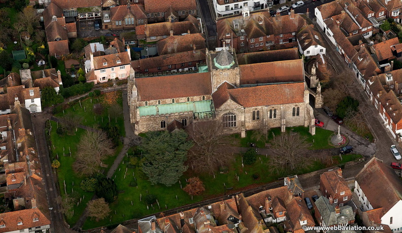  St Mary's Parish Church Rye  aerial photo 