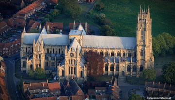 Beverley Minster Yorkshire  aerial photograph