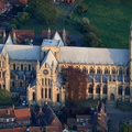 Beverley Minster Yorkshire  aerial photograph