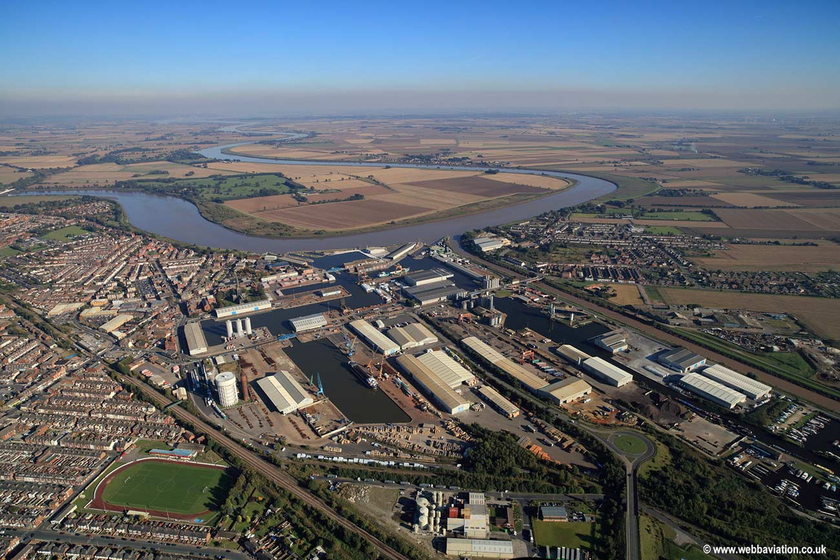  Goole Yorkshire aerial photograph